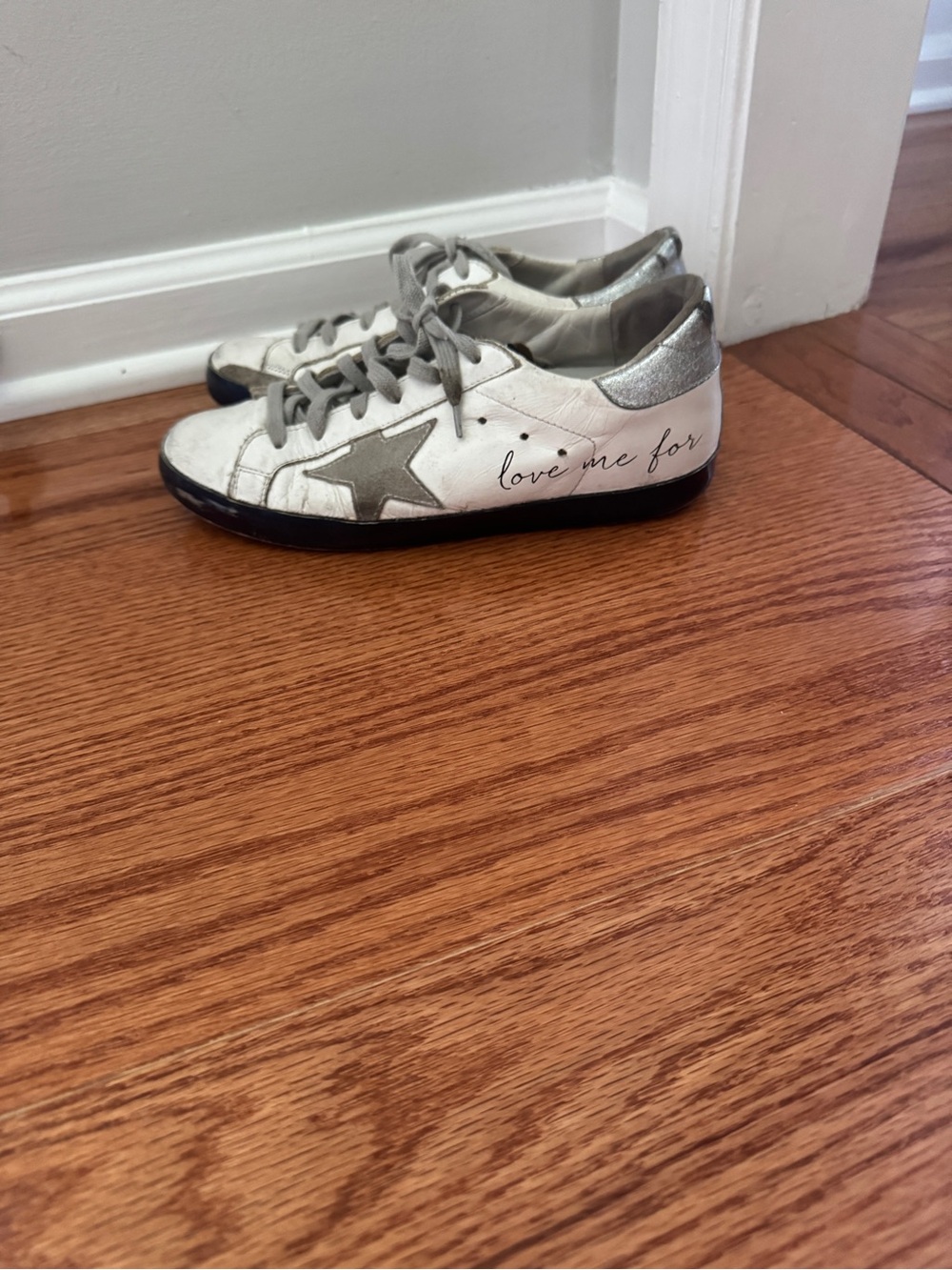 Golden Goose White Who Am I Sneakers 38